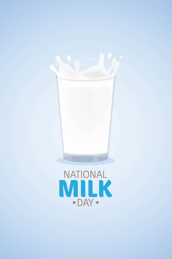 National Milk Day Glass ecard