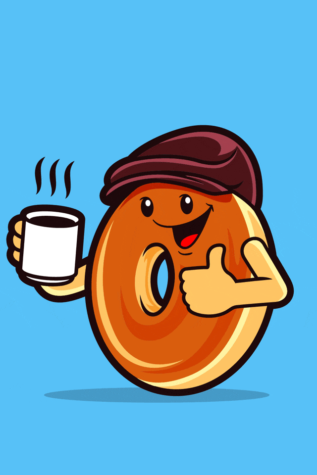 Bagel with Coffee ecard