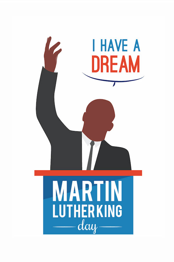 MLK Podium ecard