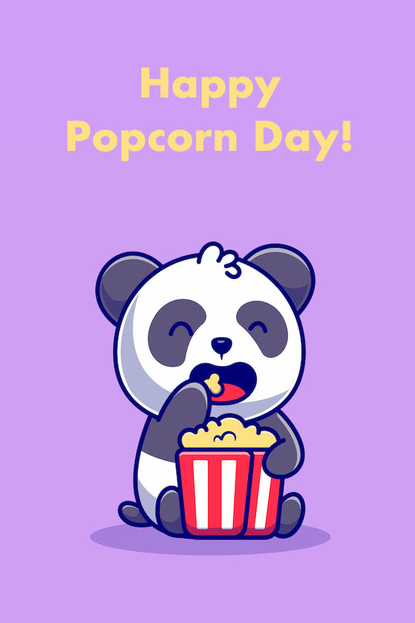 Popcorn Panda ecard