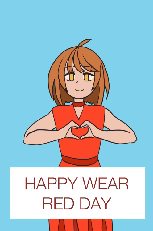 Happy Wear Red Day Hearts ecard