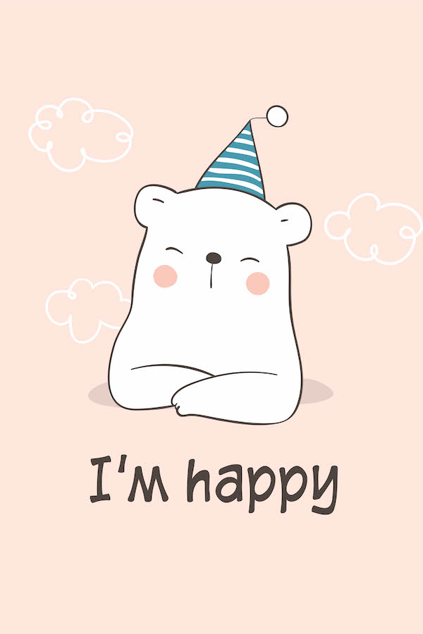 I'm Happy Polar Bear ecard