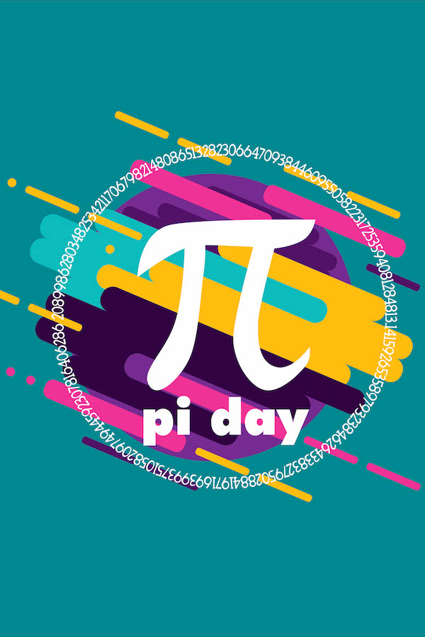 Colorful Pi ecard