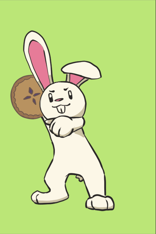 Rabbit Throws Pie ecard