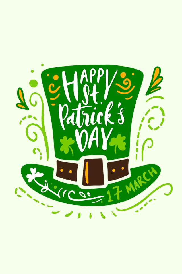 St. Patricks Hat ecard