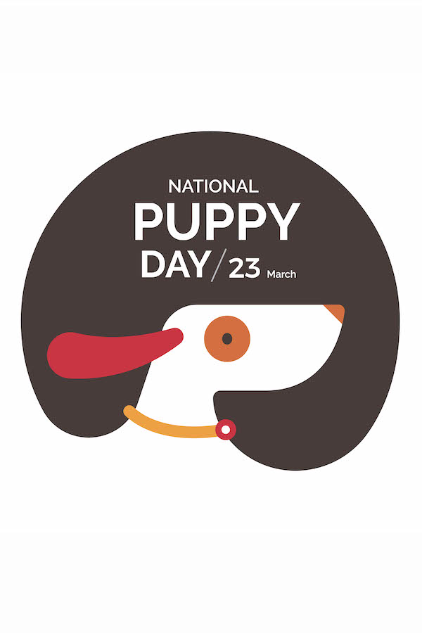 Dog In Circle with Red Ear ecard