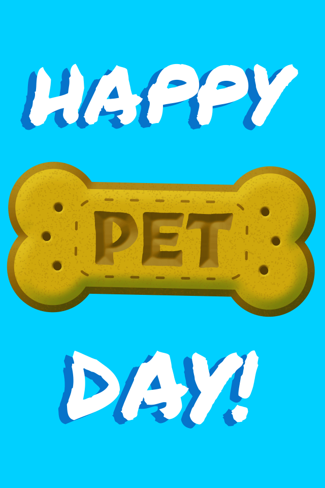 Pet Day Bone ecard