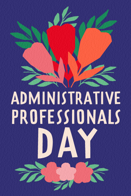 Admin Day Flowers ecard