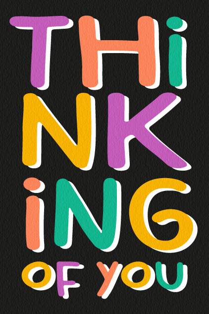 Thinking of You Colors ecard
