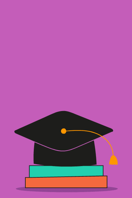 Mortar Board Pops Up ecard