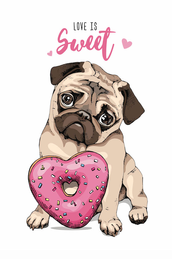Donut Dog Love is Sweet ecard