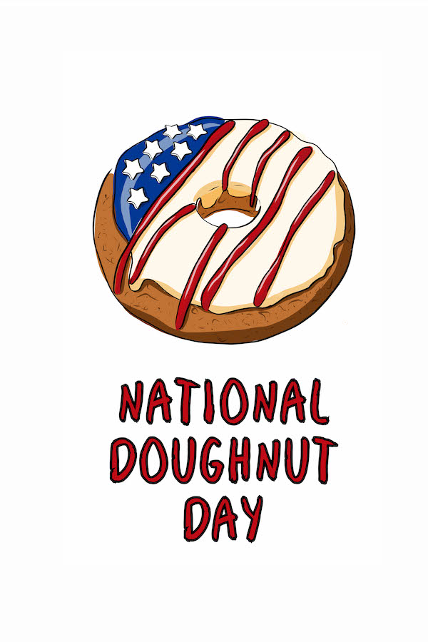 Donut Day Patriotic ecard