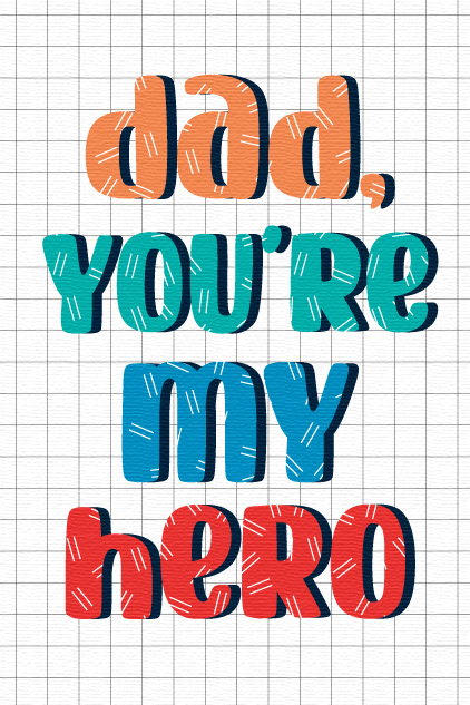 Hero Dad ecard