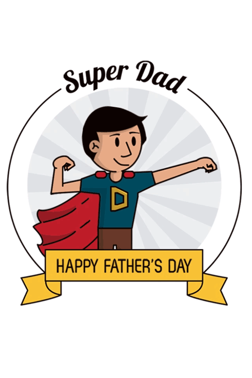 Super Dad Fathers Day ecard