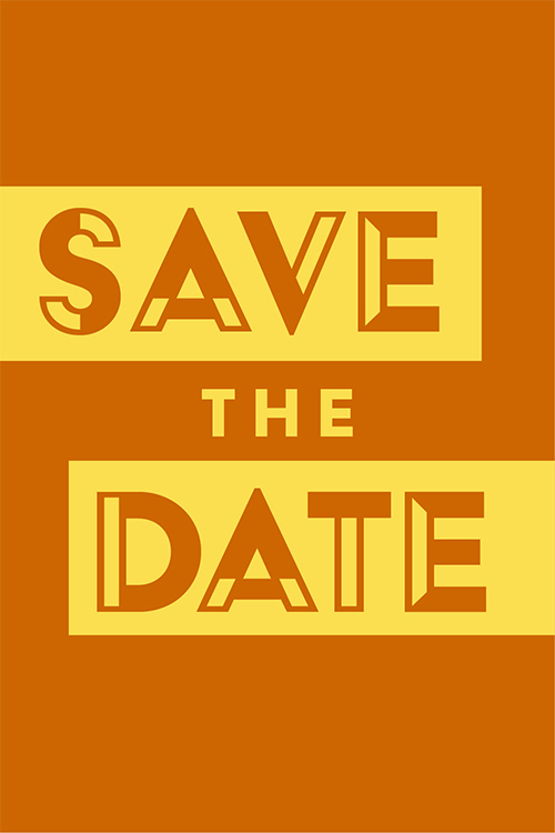 SaveTheDateYellowOrange ecard