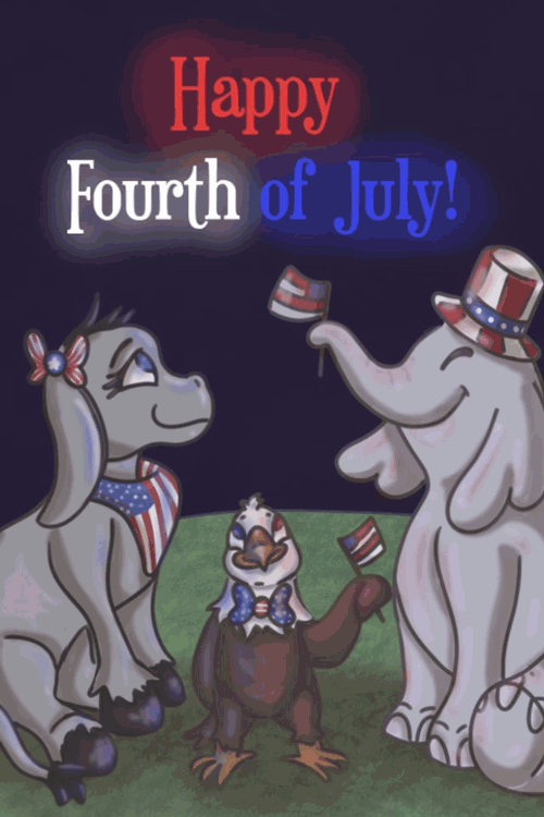 4th of July Parties  ecard