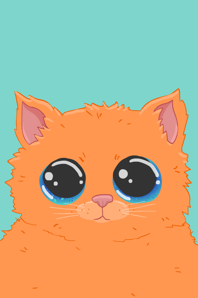 cute cartoon cats with big eyes