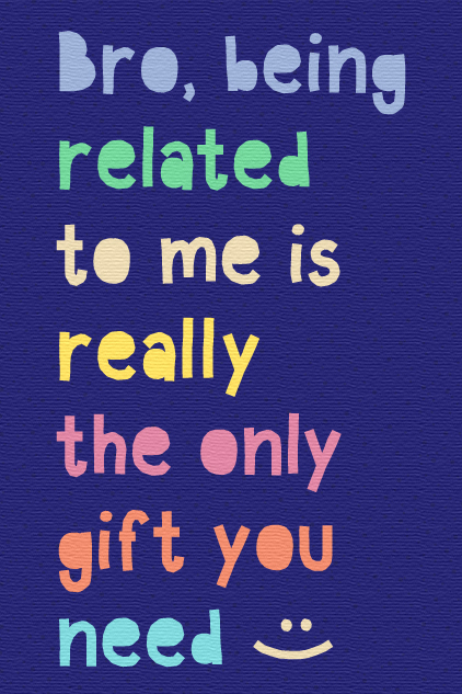 Bro Birthday Gift ecard