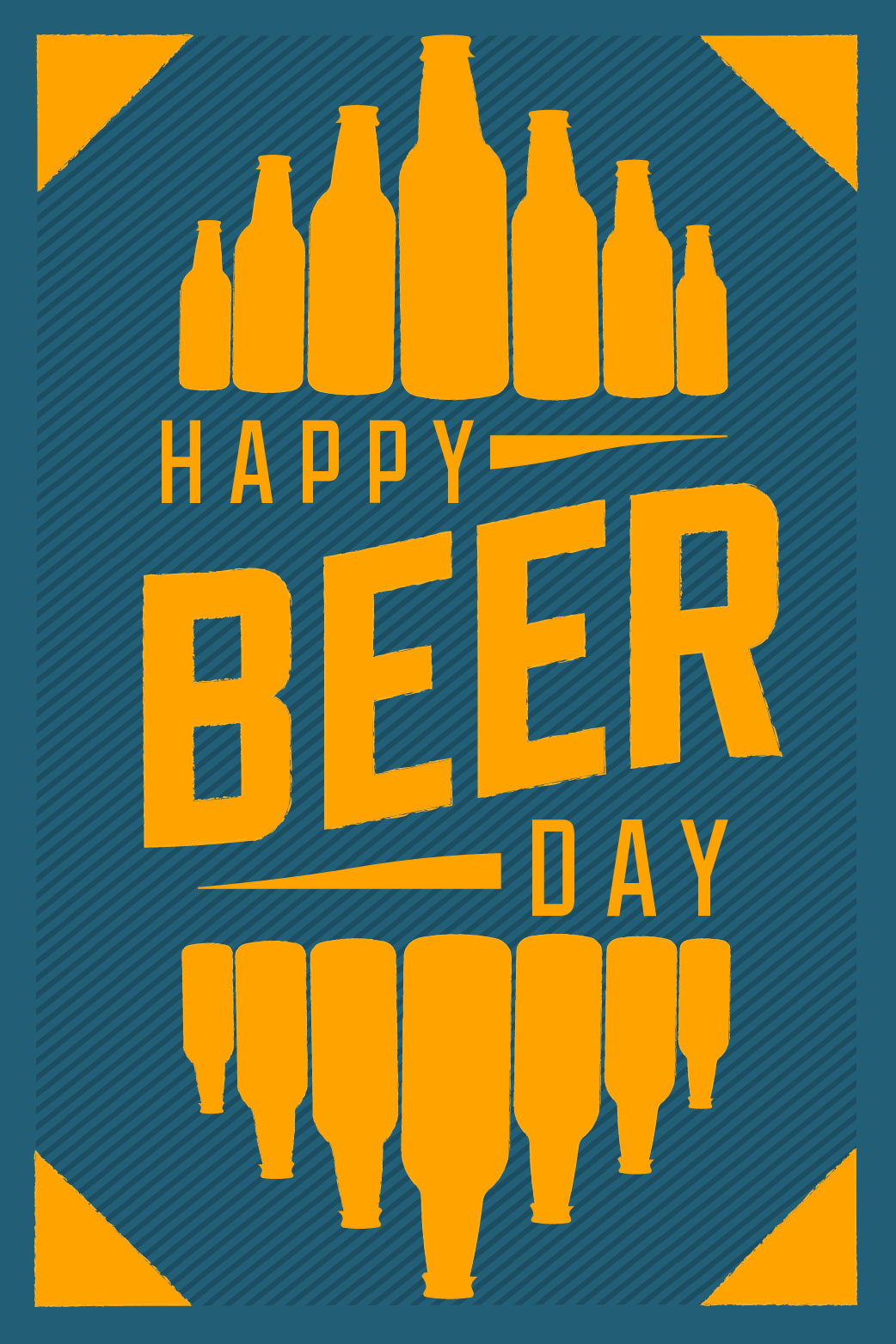 Beer Day Blue ecard