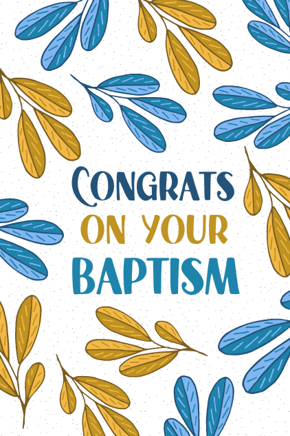 Baptism Congrats ecard
