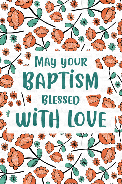 Baptism Flowers ecard