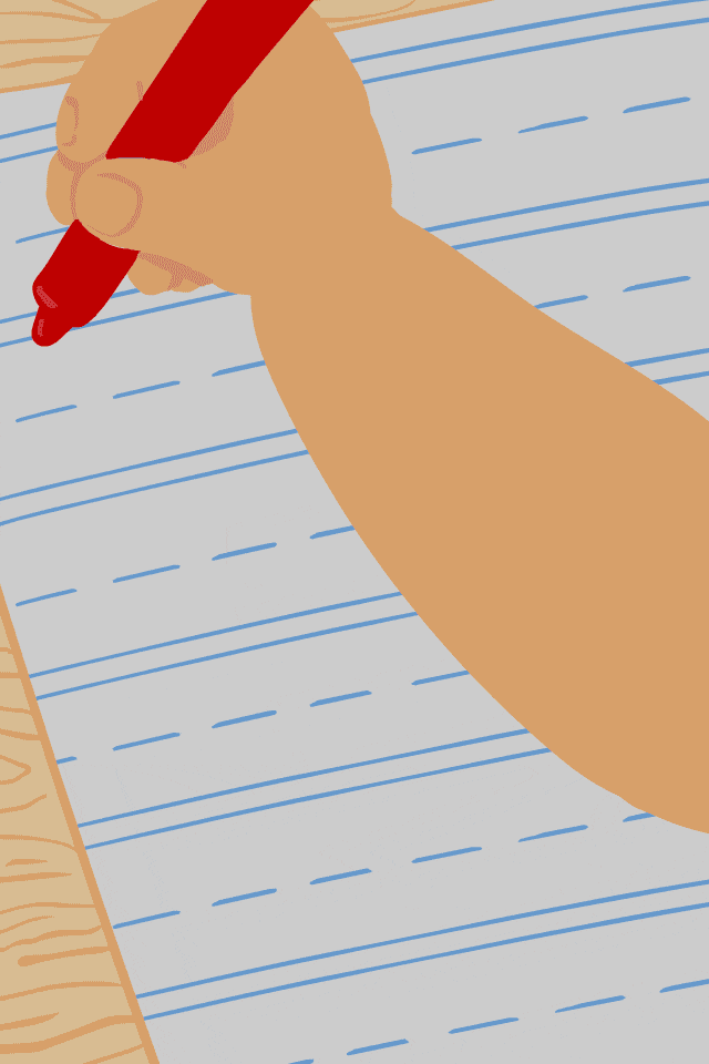 Welcome Back Crayon  ecard