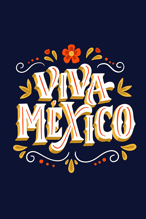 Viva Mexico Flower ecard