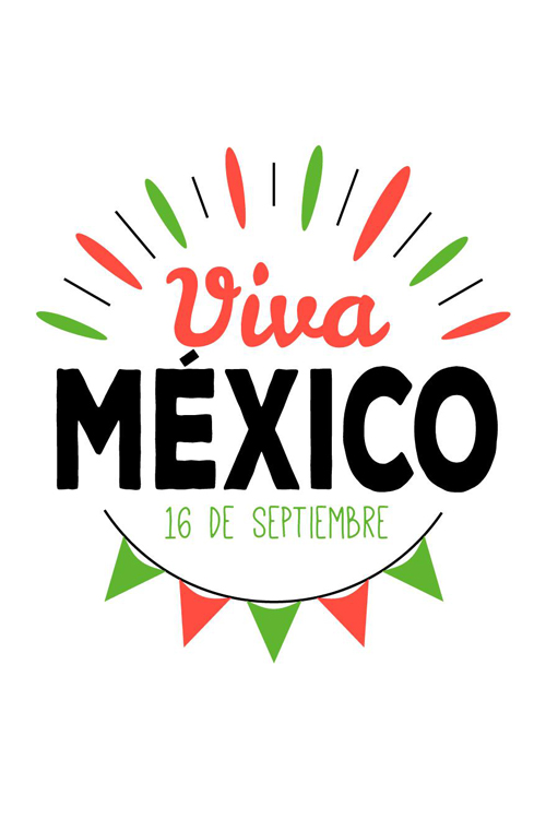 Viva Mexico Flags ecard