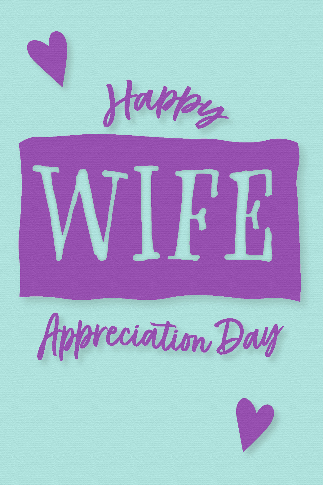 Wife Hearts ecard