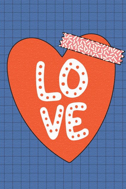 Heart Sticker ecard