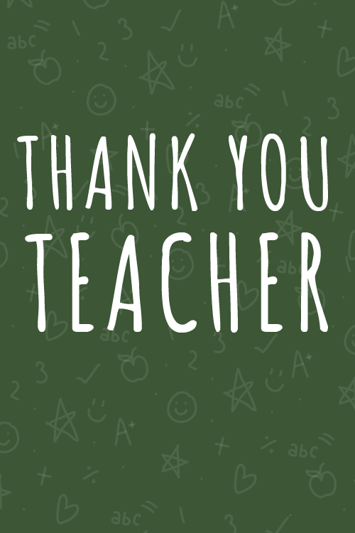Thank You Teacher ecard