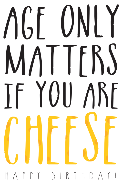 Birthday Cheese ecard
