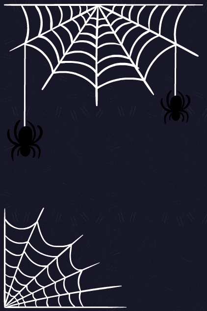 Halloween Spiders Invitation ecard