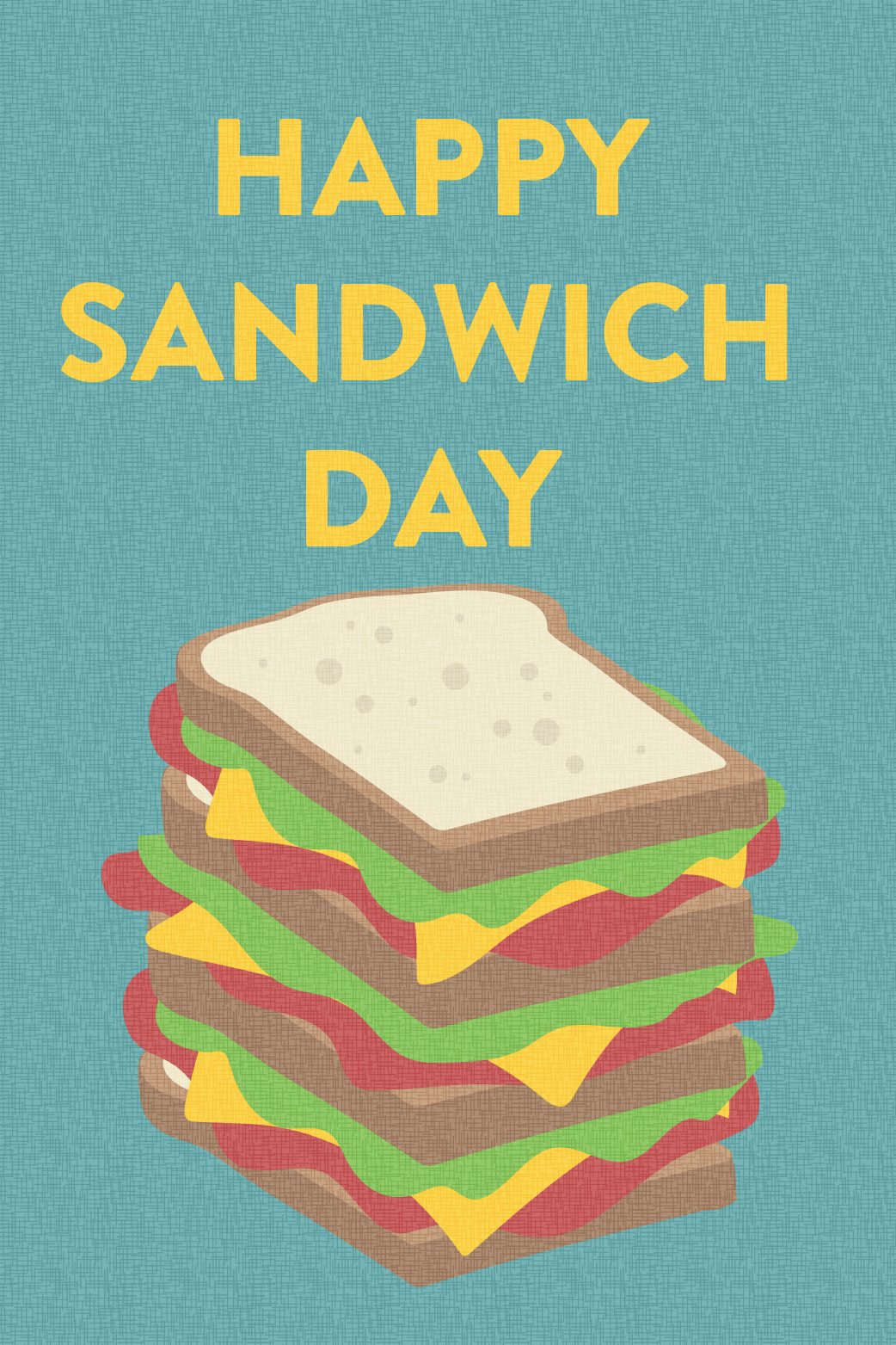 Sandwich Day Stack ecard