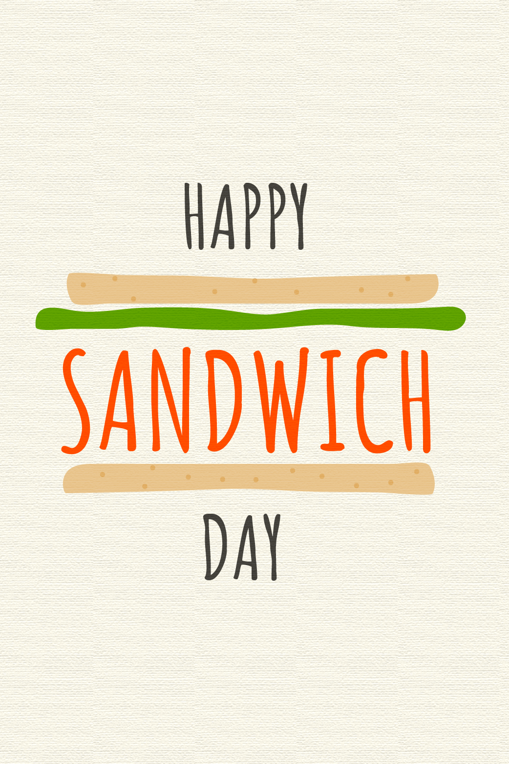Sandwich Day Simple ecard