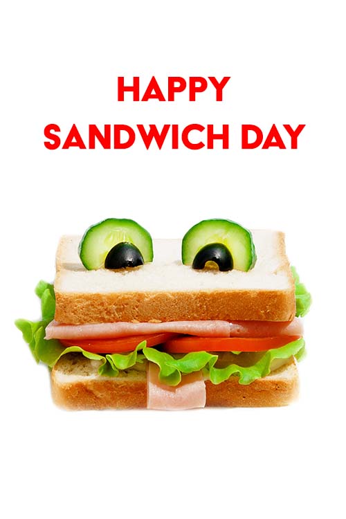 Happy Sandwich Day Face ecard
