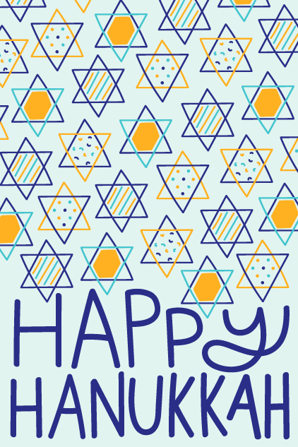 Hanukkah Stars ecard