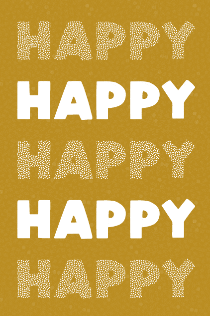 Happy New Year Gold ecard