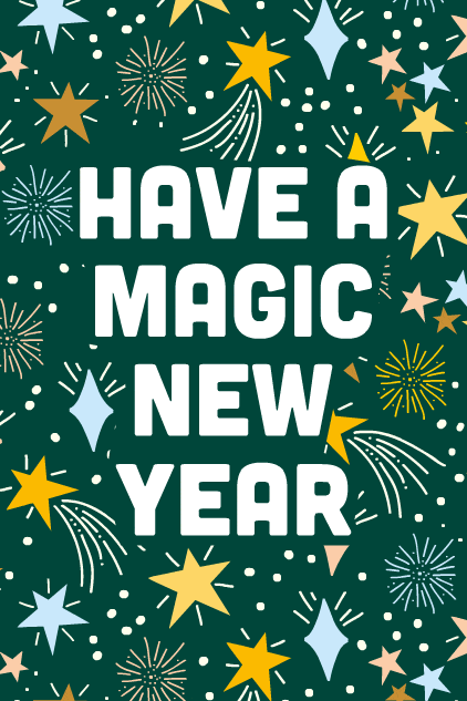 Magic New Year ecard