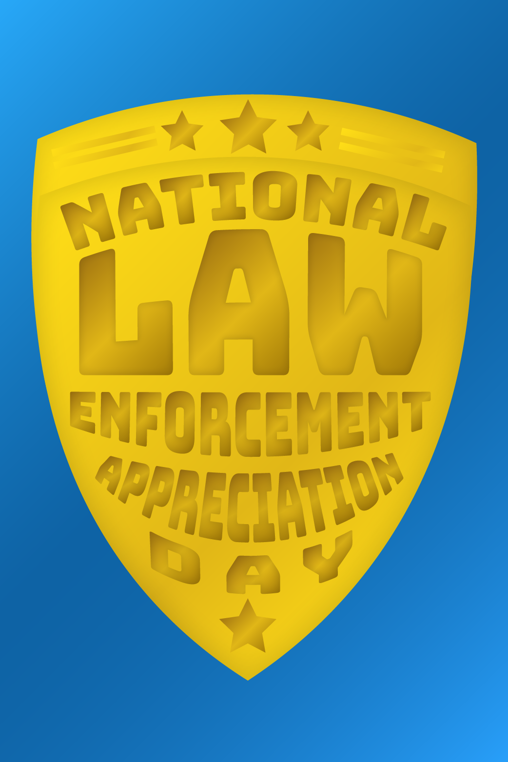 Law Enforcement Day Badge ecard