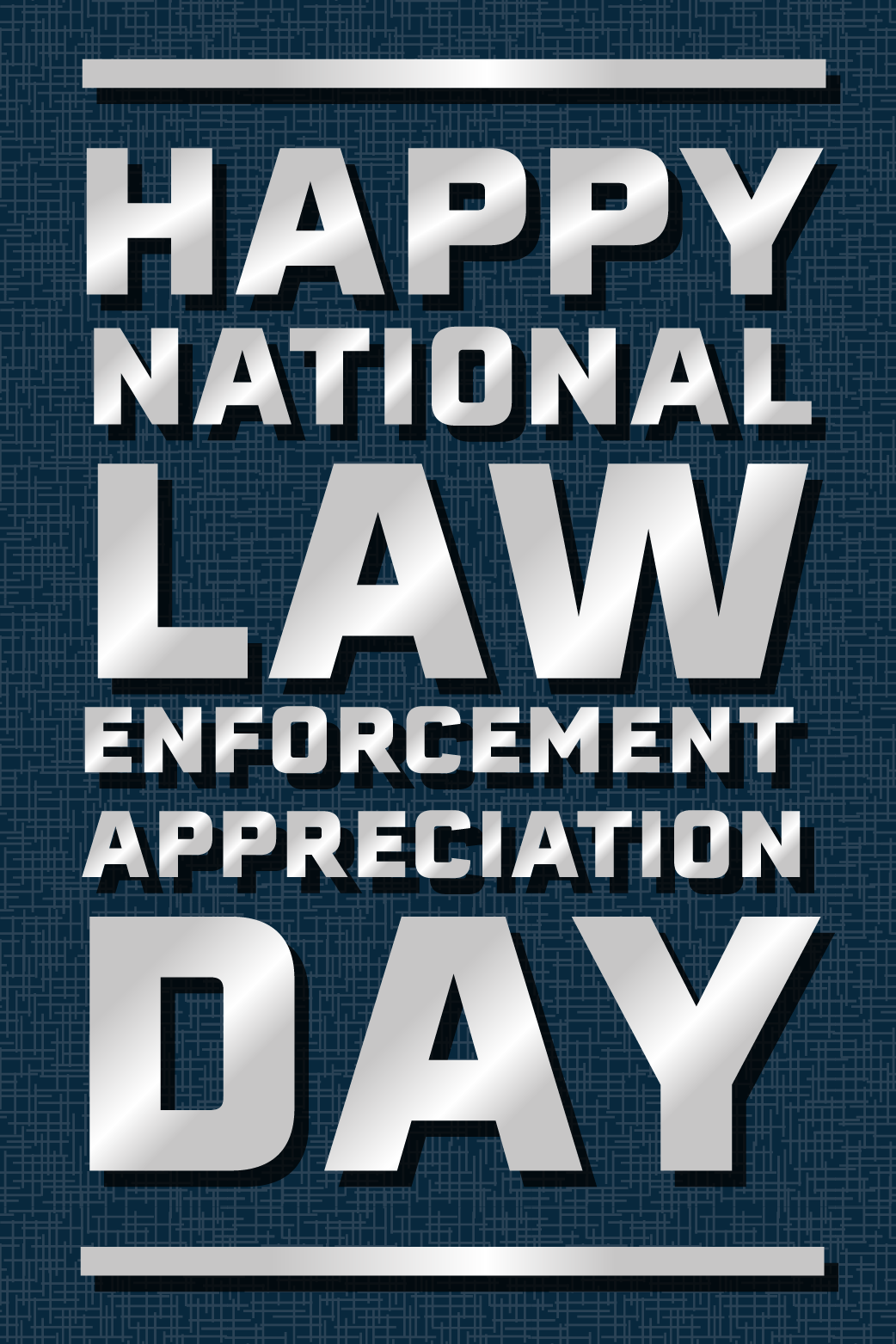 National Law Enforcement Day Blue ecard