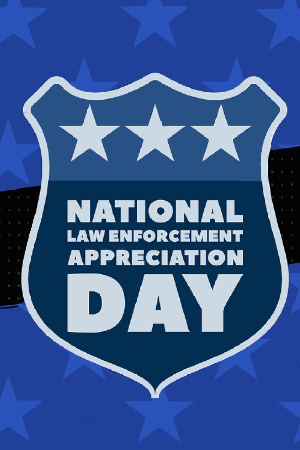 Law Enforcement Shield ecard