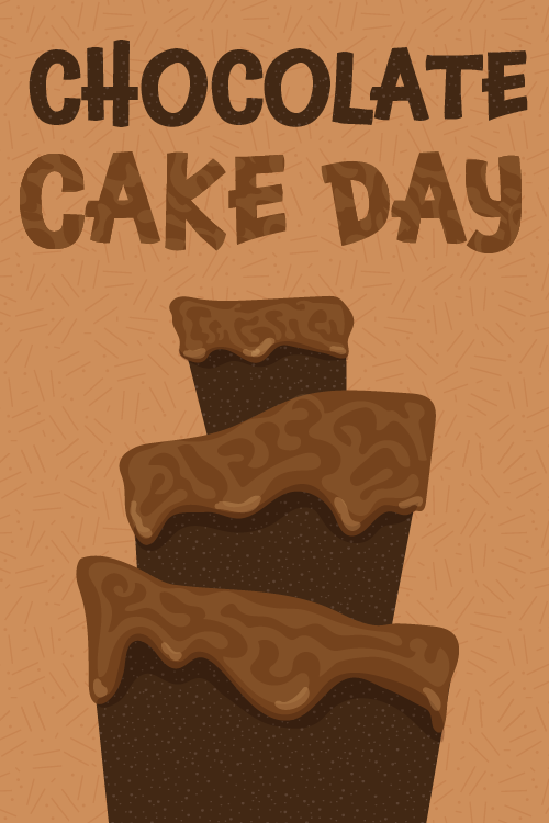 national chocolate cake day vector illustration 5481791 Vector Art at  Vecteezy
