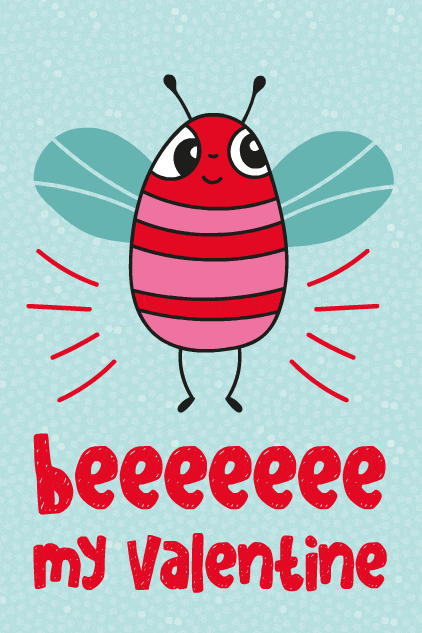 Bee My Valentine ecard