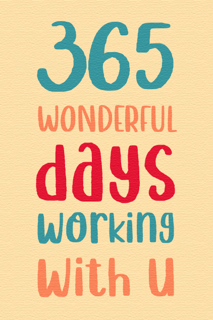 365 Work Anniversary Card ecard