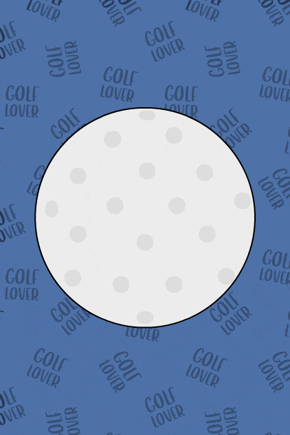 Golf Ball Rolling ecard