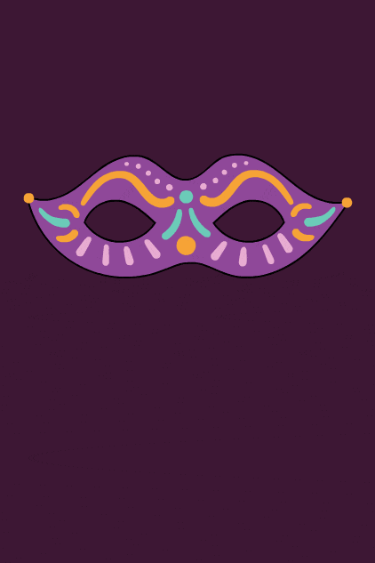 Mardi Gras Mask ecard