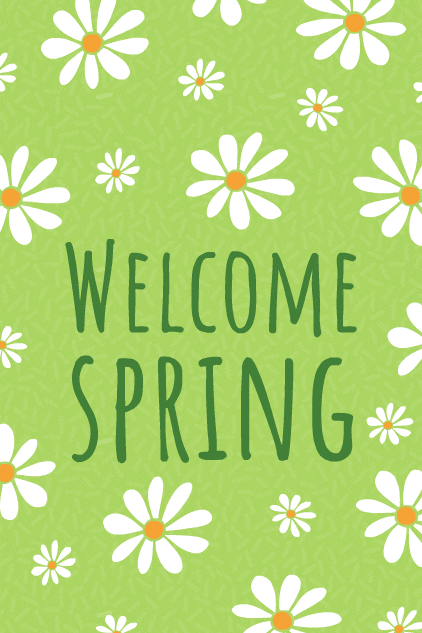 Welcome Spring Daisies  ecard