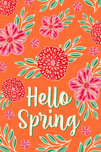 Hello Spring Script ecard