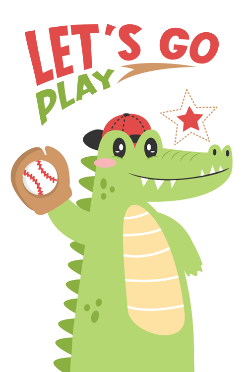 Alligator Baseball ecard